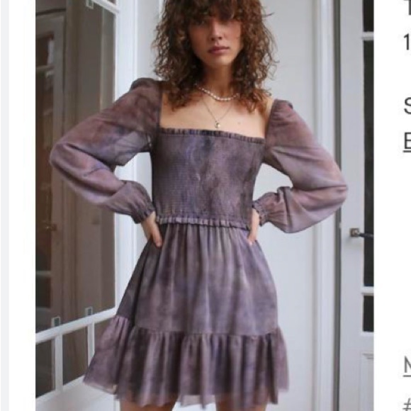 • Aritzia Wilfred • Women’s Tempest Mini Dress Size XXS Slate Gray Purple - Picture 1 of 3